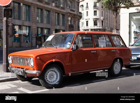 A Lada 2102 Estate Parked In Paris France Stock Photo Alamy