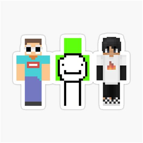 Dream Team Minecraft Sticker George Sapnap Sticker For Sale By