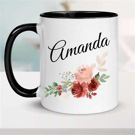 Personalized Name Mug For Women Custom Name Coffee Mug Etsy
