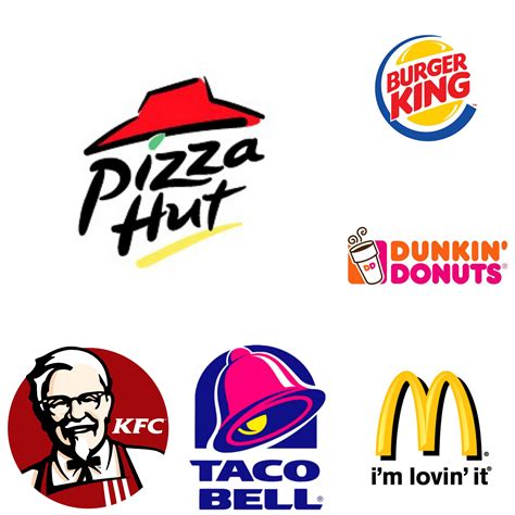 Fast Food Logo Collage