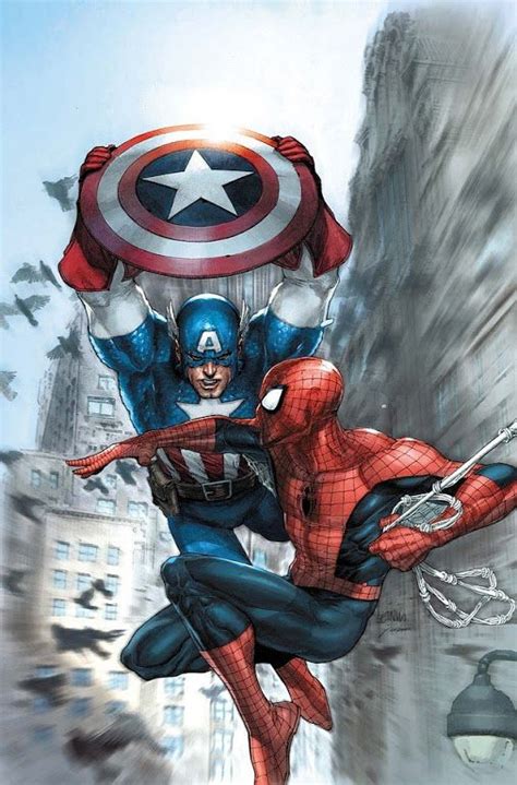 Captain America Vs Spider Man Marvel Comics Art Comics Spiderman
