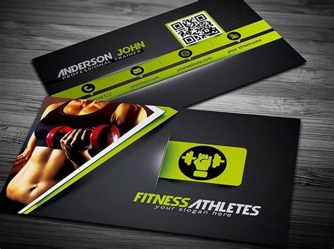 Gym Fitness Business Card Template Creative Daddy