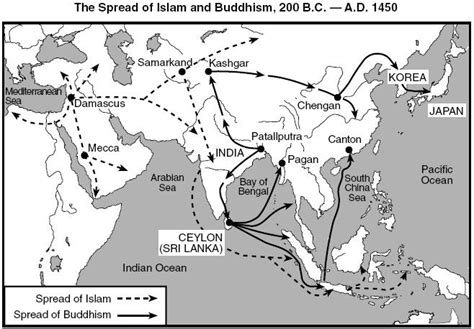 Compare The Spread Of Buddhism In Asia To Islam S Spread In Africa And