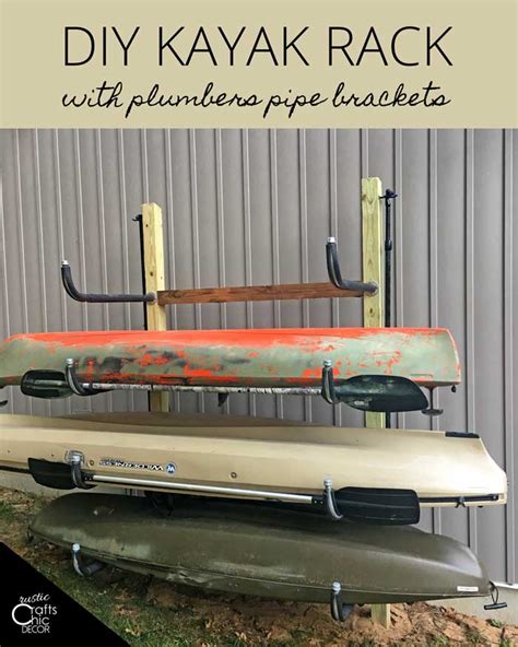 DIY Kayak Rack For Home Storage Rustic Crafts Chic Decor Diykayakrack Storage