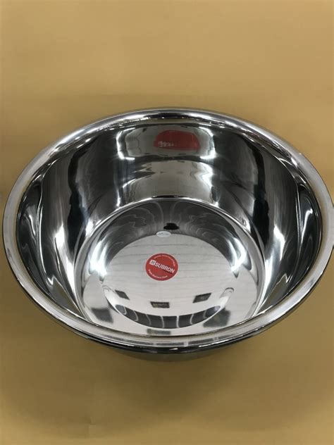 Multi Purpose Deep Polished Mixing Bowl 40 Cm Mangkok Stainless Steel