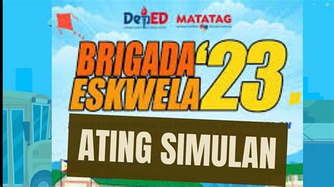 Brigada Eskwela 2023 Jingle Matatag As One Youtube