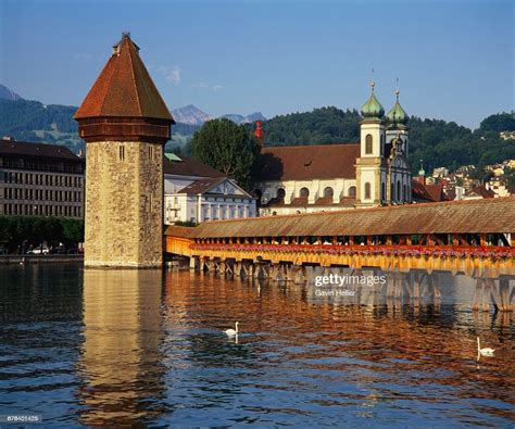 Kapellbrucke Bridge Lucerne Switzerland High Res Stock Photo Getty Images