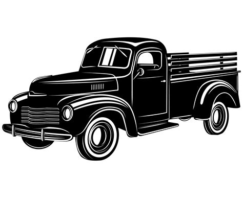 Silhouette Vintage Truck Svg Free 1170 Svg Png Eps Dxf File Free