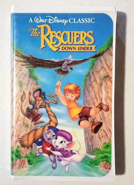 WALT DISNEY S THE Rescuers Down Under Original VHS Black Diamond Classic PicClick UK
