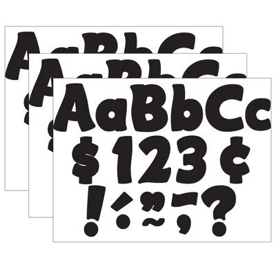 Teacher Created Resources Black Funtastic Letters Combo Pack