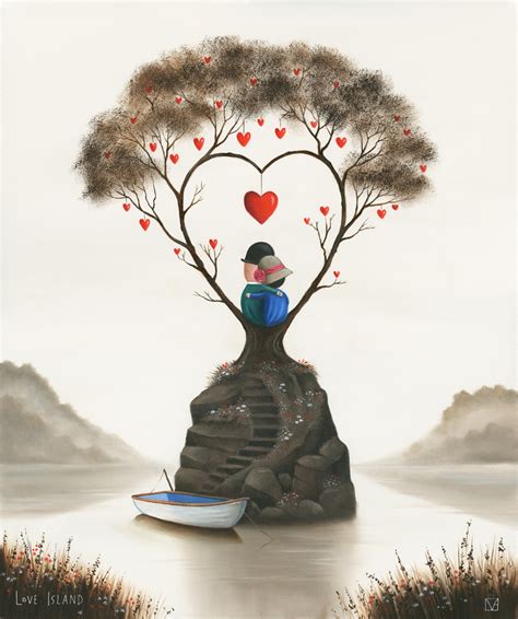 Michael Abrams Love Island Limited Edition Art On Canvas Romance