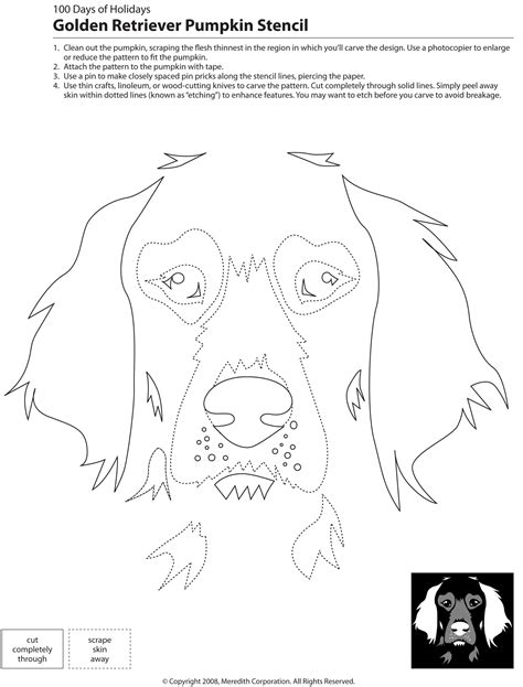 22 Free Pumpkin Carving Dog Stencils Breed Specific