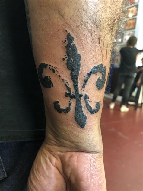 Got This Unique Fleur De Lis Tattoo To Commemorate An Amazing Weekend
