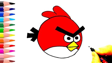 Angry Birds Nasıl Çizilir How To Draw Red Angry Birds Youtube