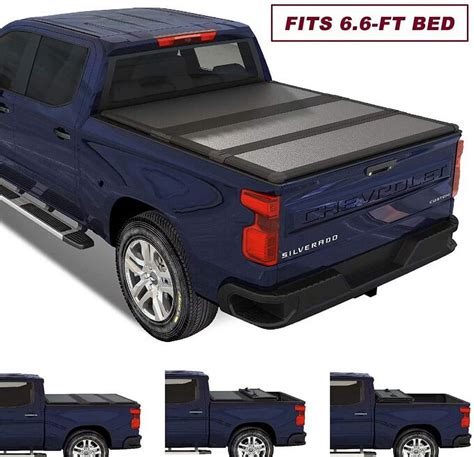 Kikito Frp Hard Tri Fold Tonneau Cover For Silverado Sierra Gmc Sierra