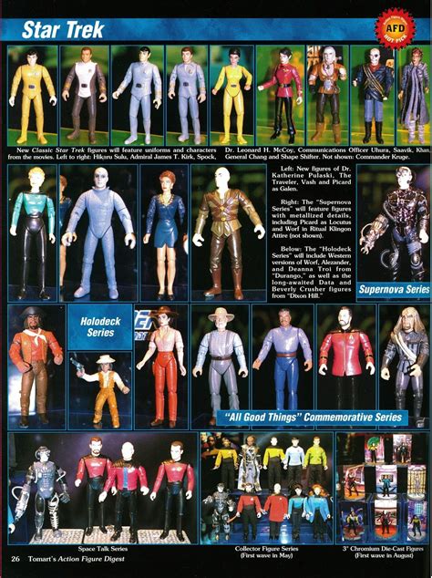 Star Trek Playmates Action Figure Unreleased Star Trek Figures Star