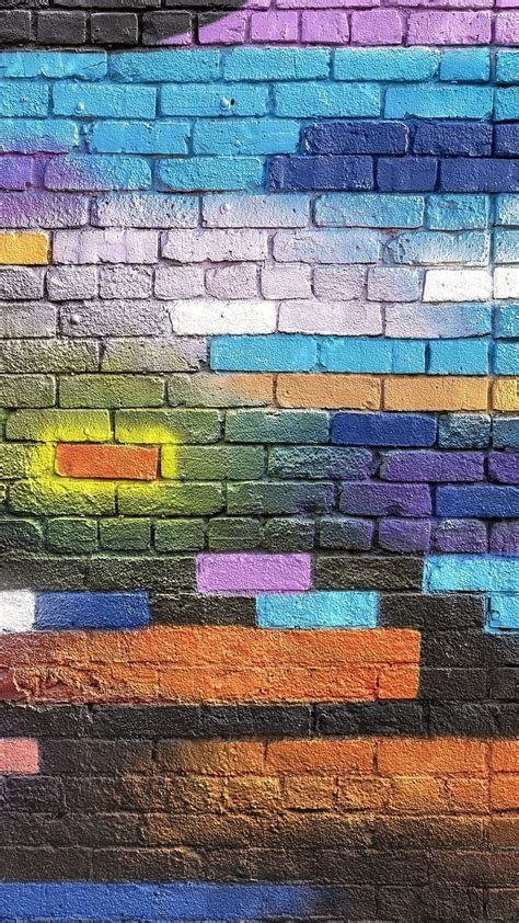 Colorful Brick Wallpaper Hd | Wall street art, Graffiti wallpaper, Qhd ...