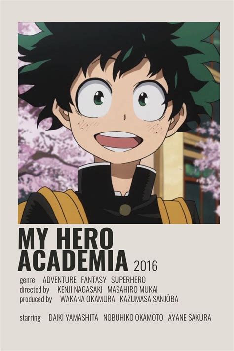 My Hero Academia Poster By Cindy Movie Posters Minimalist Anime