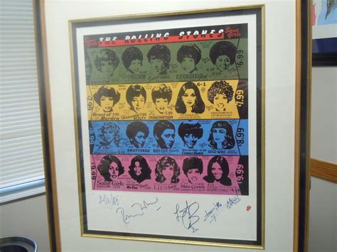 Rolling Stones Autographs 12 Of 90 Sold Out Hand Signed Some Girls Print Beatles Ebay