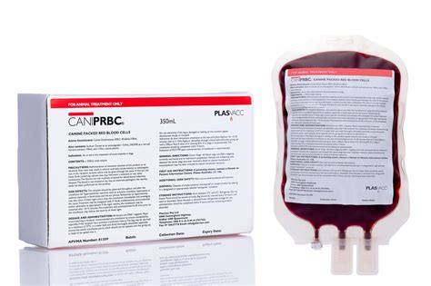 Canine Packed Red Blood Cells Cprbc Plasvacc Aus