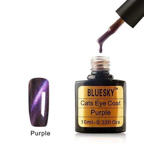 Bluesky Magnetic Cats Eyes Gel Polish Purple | Cat eye gel ...