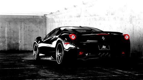 Ferrari Wallpaper Black And White 4k 1920x1080 Wallpaper