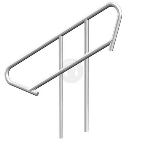 1 step 2 step single post handrail stainless steel. 2.3m Lightweight Portable Stage Step Stair Handrail ...