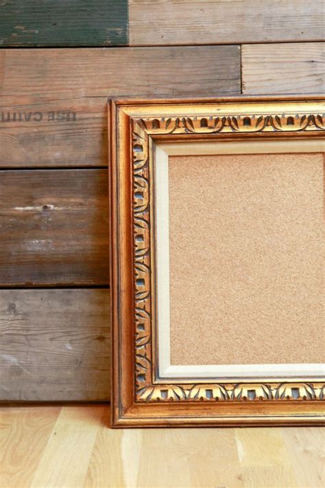 How To Make Your Own Elegantly Framed Cork Board Framed Cork Board