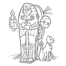Egyptian mummy coloring page here's a super fun activity that combines coloring, scissors, and ancient egyptian hieroglyphics. Top 10 Ancient Egypt Coloring Pages For Toddlers