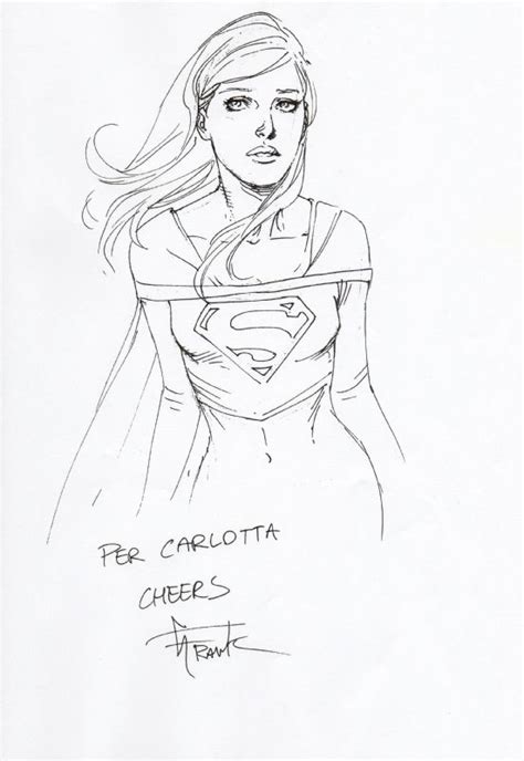 Supergirl In Emanuele Emmas Gary Frank Comic Art Gallery Room