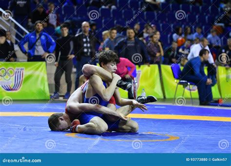 Orenburg Russia March 16 2017 Year Boys Compete In Freestyle