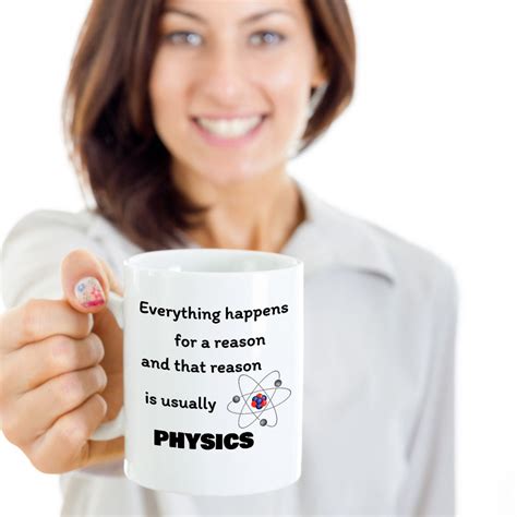 Science Coffee Mug Everything Happens For A Reason And That Etsy