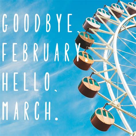 Ferris Wheel Goodbye February Hello March Image Pictures