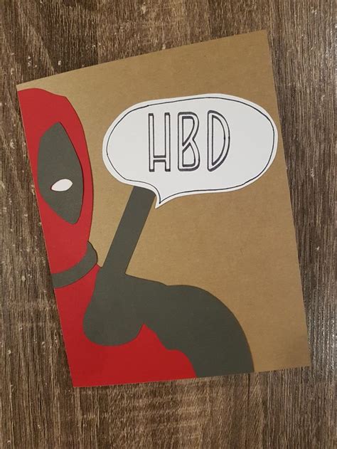 Deadpool Birthday Card Deadpool Birthday Birthday Cards Cards