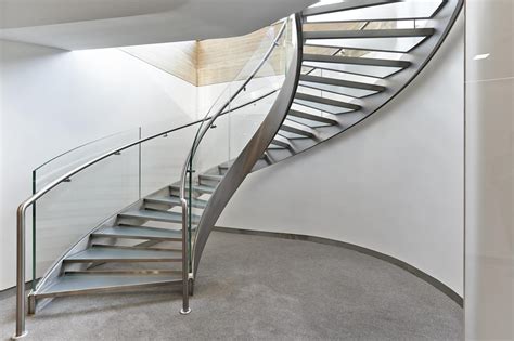 Outdoorindoor Modern Design Stainless Steel Curved Staircase