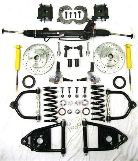 Mustang Ii Complete Power Front End Suspension Kit Stock Slotted No
