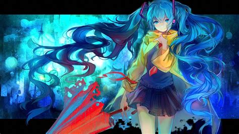 1045494 Illustration Long Hair Anime Anime Girls Looking At Viewer Wings Vocaloid