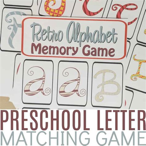 Printable Preschool Letter Matching Memory Game Its A Mother Thing