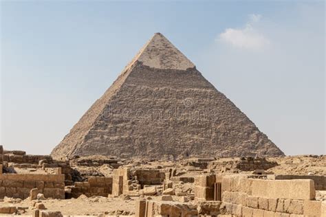 Pyramid Of Khafre Of Chephren Is The Second Tallest Of The Ancient Egyptian Pyramids Of Giza And