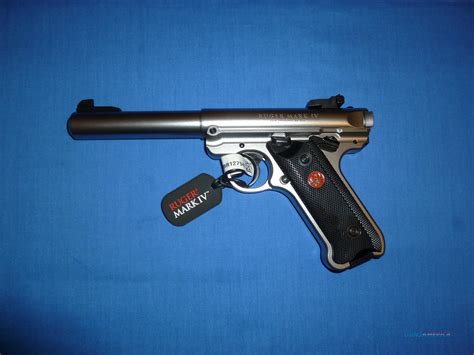 Ruger Mark Iv 22lr Target Pistol Stainless Ste For Sale