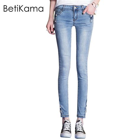 betikama skinny jeans woman vintage softener denim pants cotton elastic mid waist pantalones