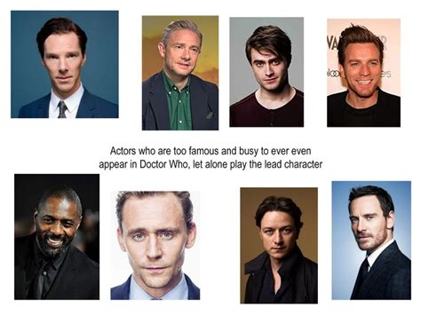 The Actors Who Are Famous And Busy To Ever Even Appear In Doctor Who