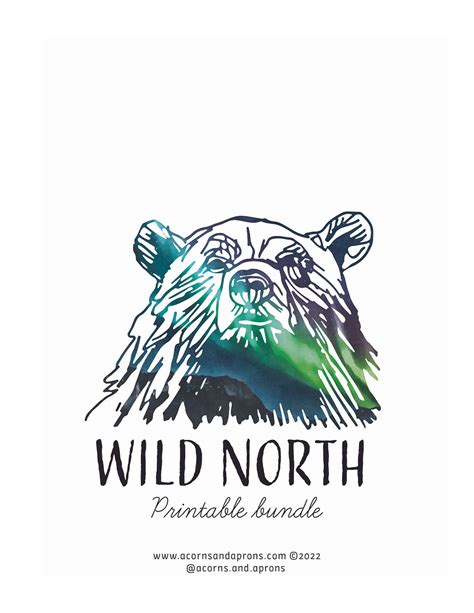 Wild North Printable Bundle Acorns And Aprons