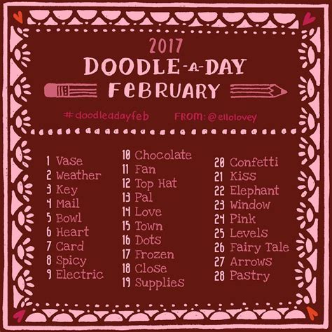 Get Creative With The Doodle A Day February Challenge