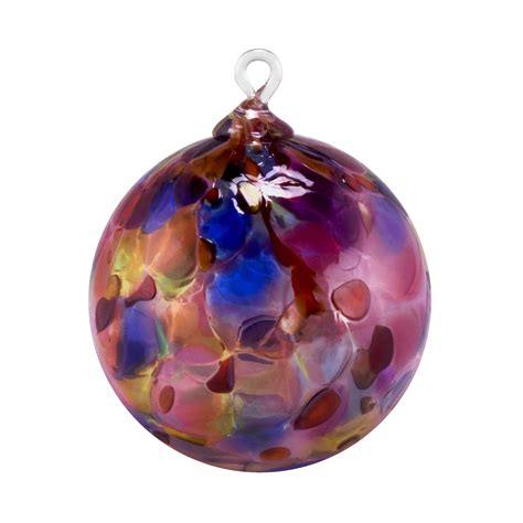 Hand Blown Glass Ornament Suncatcher Witches Ball In “lapis Blue” Dehanna Jones — Dehanna