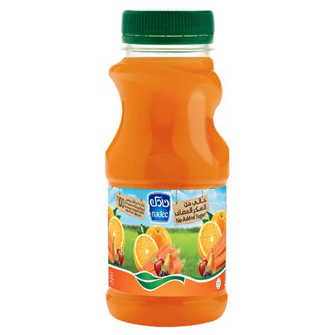 Nadec Orange Carrot Juice With Fruit Mix Nectar 200ml Online At Best