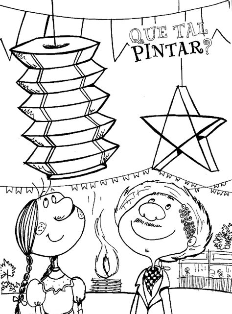 Desenho de fogueira de são joão na festa junina veja esse e outros desenhos para colorir. Educação Solidária: Especial Para Colorir - Festa Junina