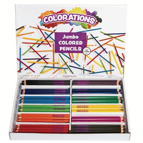 Colorations Jumbo Colored Pencils Set Of 120 Item Jppencil