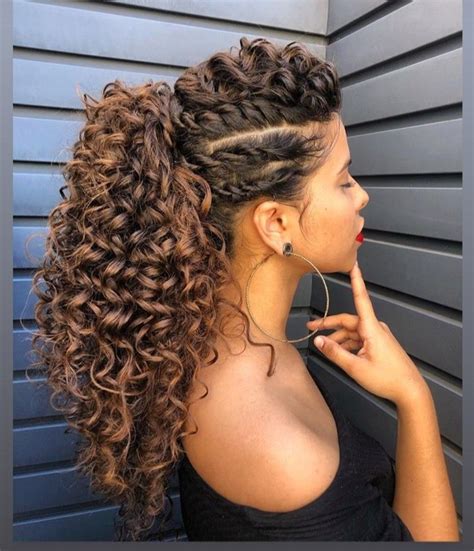 Pin By Andrea Brown On Hair Curly Hair Beauty High Ponytail