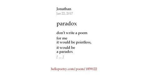 Paradox Poems